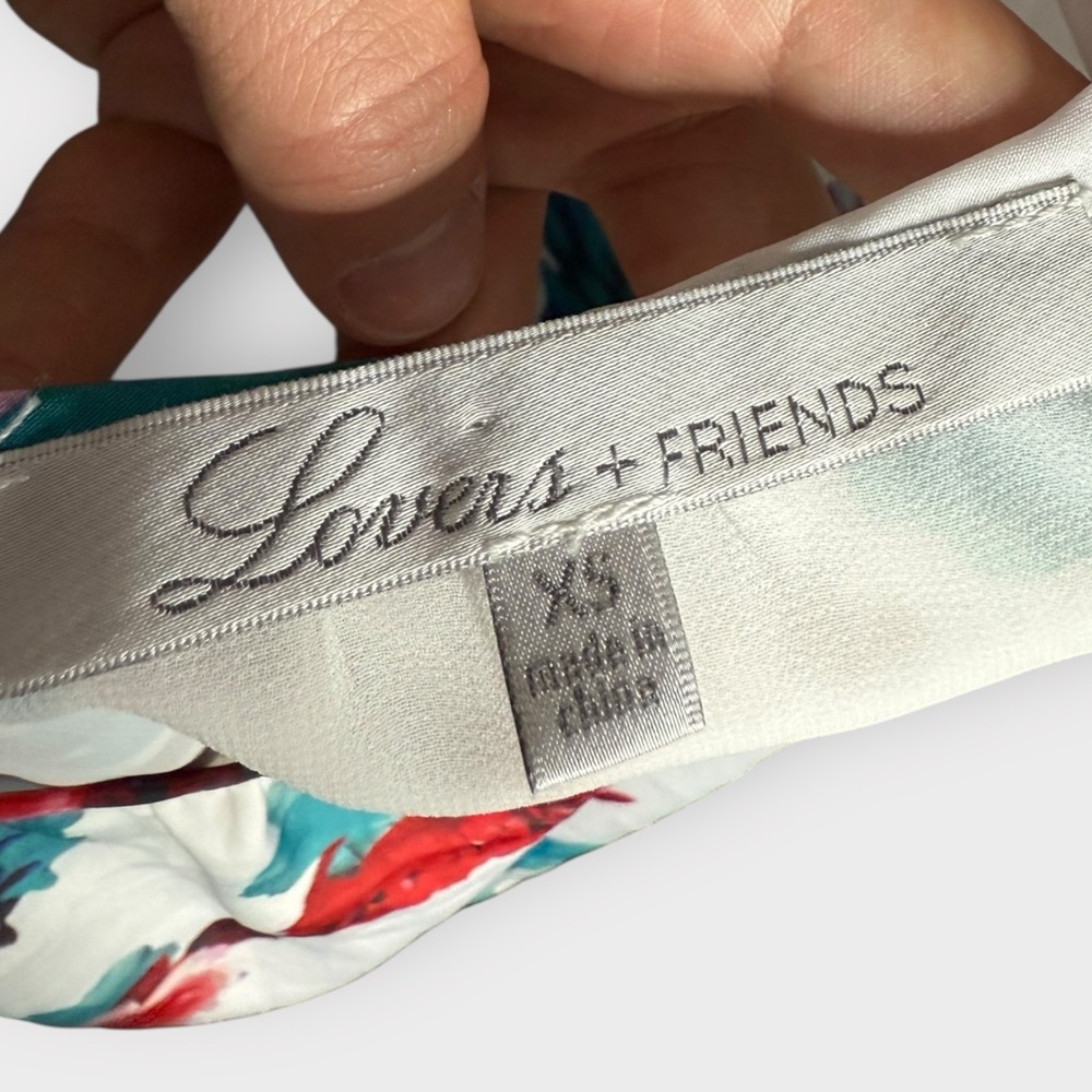 Lovers And Friends Floral Print, Layered, Lace Strap Blouse - Picture 7 of 8